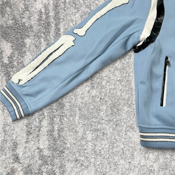 NWT Amiri Bones Varsity Jacket Black Mens Size Large - Picture 4 of 6